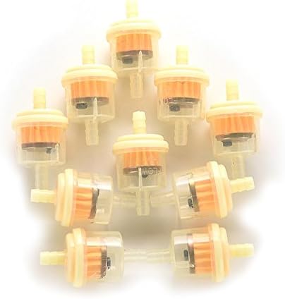 10PCS/lot Car Dirt Pocket Bike Oil Filter Petrol Gas Gasoline Liquid Fuel Filter For Scooter Motorcycle Motorbike Motor