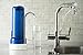 Ecosoft Countertop Water Filter System for Faucet Mount with Extra Filtration Cartridge - Blue