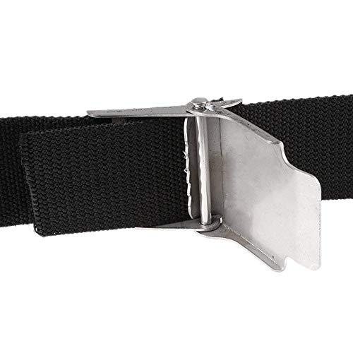 Adjustable Scuba Diving Dive Snorkeling Weight Belt Gear Equipment & Buckle black - Thumbnail 2