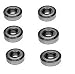 (6 Pack) BAD BOY 037-6024-00 Spindle Bearings MZ Mowers - High Temp Grease - OEM UPGRADE primary