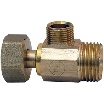 LASCO 06-9211OB Angle Stop Valve - 5/8" X 3/8" Compression, Quarter Turn, Oil Rubbed Bronze, 96-Pack