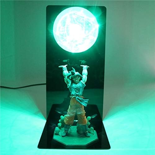 LUCILAS Dragon Ball Z Action Figures Goku Son Figurine Collectible DIY Anime Model Baby Dolls LED Lamp for Children Kids Christmas Toys