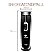 Hair Clippers for Self Cutting and Fashion Stylists,Waterproof Quiet Hair Trimmer for Kids and Men,Rechargeable Wireless Hair Cutting by Dr.HeiZ(Black)