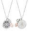 1 Silver Dreamcatcher Essential Oil Diffuser Necklace - Aromatherapy Jewelry - Hypoallergenic 316L Surgical Grade Stainless Steel, 20.8” Chain + 9 Washable Insert Pads + Charms