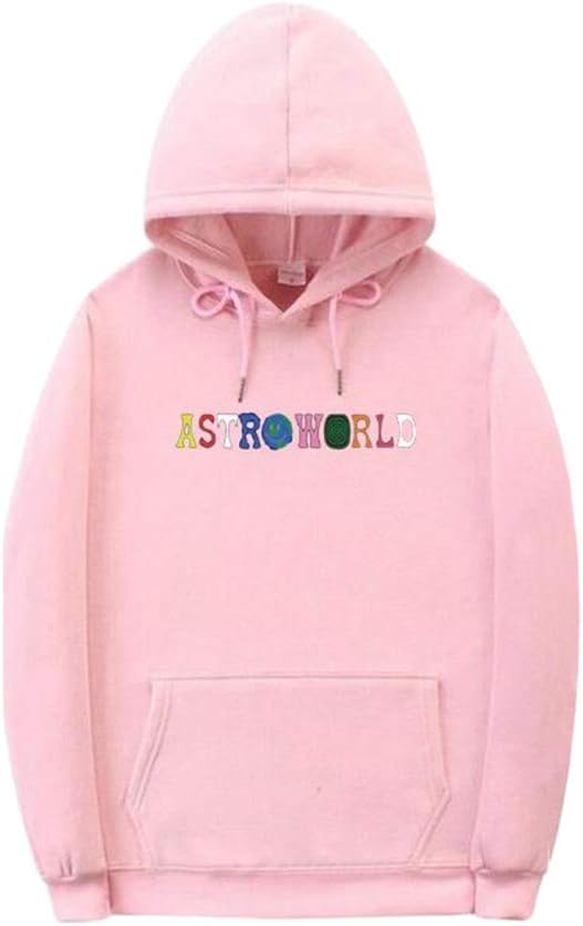 YuanDian Mens Womens Astroworld Wish You were Here Hoodies Autumn Winter Sports Casual Long Sleeve Pullover Top Warm Plus Velvet Lining Hooded Sweatshirts Sweater Jumper Pink 1# S