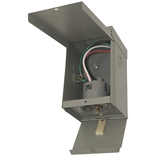 UPC 094925033649, Connecticut Electric EGSPI50 50A Rainproof Generator Power Inlet Box with Cover, Gray