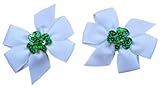 Set of 2 Shamrock St. Patrick's Day Toddler Hair Bows