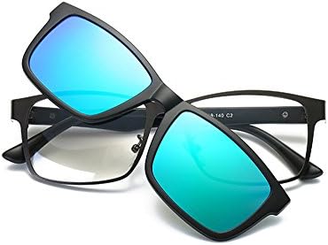 Magnetic Clip on Polarized Sunglasses Glasses Frame Prescription Eyeglasses TR90