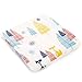 Muslin Swaddle Blankets Silky Soft 100% Cotton Absorbent 1 Pack 47×40 inch Large Muslin Swaddle for Girl and Boy (Color NO8)