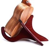 Ukulele Stand Wood Stand Folding Portable Stand for Mandolins and Violins (Sapele)