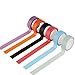 NUOLUX 12 Rolls Washi Tape Rainbow Decorative Tape 15mm x 10m