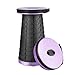 Aoblah Portable Folding Stool, Adjustable Lighweight Collapsible Foldable Plastic Stool, Small Retractable Stool Holds Up to 330 Lbs, Outdoor Travel Camping Fishing Garden Folding Stool (Purple)thumb 1