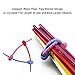 50 Pack of Reusable Silicone Cable Tie Straps Zip Ties Multi Color, Adjustable Twist Ties Rubber Ties for Cable/Bag/Headset/Plants Ties Soft, Pink/Red/Yellow/Green/Blue