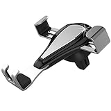 EAZOO ll003 Universal Air Vent Gravity Phone Car Mount Holder by Fast Gravity Auto Technology for iPhone X/8/8S/Samsung Galaxy S8 Plus and More - Black