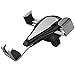 EAZOO ll003 Universal Air Vent Gravity Phone Car Mount Holder by Fast Gravity Auto Technology for iPhone X/8/8S/Samsung Galaxy S8 Plus and More - Black