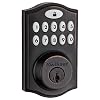 Kwikset 99140-024 SmartCode 914 Traditional Smart Lock Keypad Electronic Deadbolt Door Lock with SmartKey Security and Z…