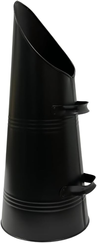 Trendi Heavy Duty Anthracite Coal Hod Bucket Scuttle with Ash Shovel