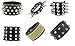 Unisex Black Brown Metal Spike Studded Punk Rock Biker Wide Strap Leather Bracelet