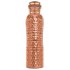 Signoraware Oxy Hammered Copper Bottle, 1000ml, Set of 1, Copper