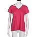 Iusun Women Summer V-Neck Short Sleeve T-Shirt Casual Blouse Tops (Hot Pink, L)