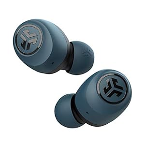 JLab-Audio-Go-Air-True-Wireless-Earbuds-Bluetooth-Wireless-Headphones-and-USB-Charging-Case-with-Dual-Connect-Custom-EQ3-Sound-and-Smallest-Fit-Ever-Navy JLab Go Air Wireless Earphones, True Wireless Ear Buds with USB Charging Case, Bluetooth Earbuds with Dual Connect and…