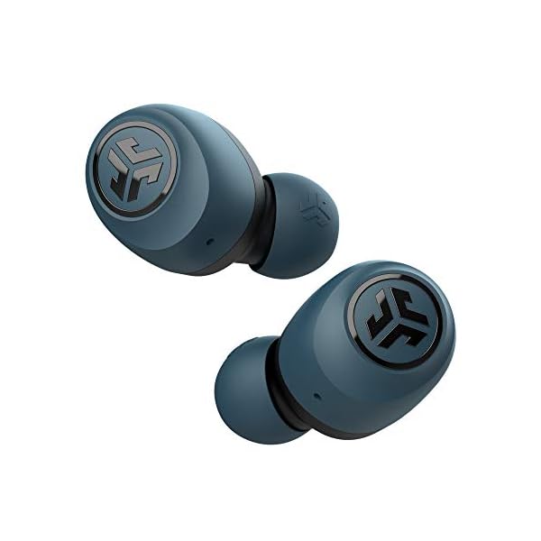 JLab-Audio-Go-Air-True-Wireless-Earbuds-Bluetooth-Wireless-Headphones-and-USB-Charging-Case-with-Dual-Connect-Custom-EQ3-Sound-and-Smallest-Fit-Ever-Navy JLab Go Air Wireless Earphones, True Wireless Ear Buds with USB Charging Case, Bluetooth Earbuds with Dual Connect and…