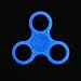For Fidget Hand Spinner Toy Stress Reducer ,Spinner Finger Toy Glow in Dark with Ceramic Bearings for ADD, ADHD, Anxiety, and Autism Adult Children (Blue)
