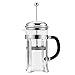French Press, X-Chef 1000ml Heat Resistant Glass Coffee Press Tea Maker Pot with Stainless Steel Holder, Cozy & Funny for Coffee Lovers - 8 Cup/4 Mug (1 Liter, 34 oz)