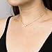 S.J JEWELRY Fremttly Handmade 14k Gold Fill Mini Heart and CZ Pendant with Dainty Chain Choker Necklace-CK2-Heart