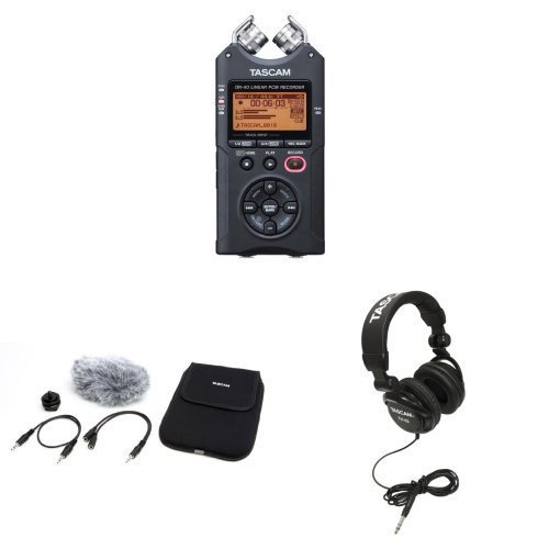 Tascam dr-40 4-track portable digital recorder with tas…