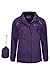 Mountain Warehouse Pakka Womens Jacket – Waterproof Rain Coat Purple 12