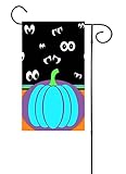 Teal Pumpkin Halloween Garden Flag 12