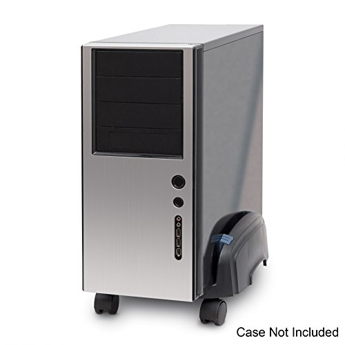 Syba CPU Computer Plastic Stand for ATX Case with Adjustable Width and 4 Caster Wheels(Sy-Acc65064) (SY-ACC65064)