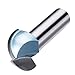 uxcell 1-inch Cutting Dia 1/2-inch Steel Shank 2-Flute Carbide Tipped Cove Core Box Router Bits