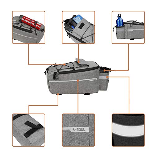Ehinew Bike Rear Rack Bag,Bike Trunk Cooler Bag,Insulated Bike Bag for