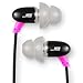 JLab Audio  J6 High Fidelity Metal Ergonomic Earbuds Style Headphones, GUARANTEED FOR LIFE - Passionfruit Pink/Black