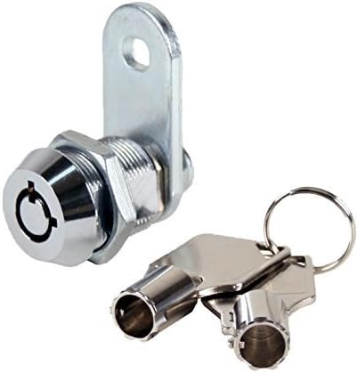 FJM Security MEI-2400AS-KD Tubular Cam Lock with 5/8 Cylinder and Chrome Finish, Keyed Different by FJM Security