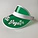 Yuanhe Green Poker Casino Visor - 5 Pack Las Vegas Dealer Costume Hat