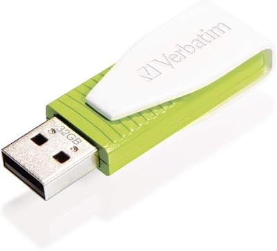 Verbatim Store 'n' Go Swivel USB Flash Drive 32GB Eucalyptus Green USB 2.0