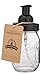 Jarmazing Products Mason Jar Foaming Soap Dispenser - Black - with 16 Ounce Ball Mason Jar - One Pack!