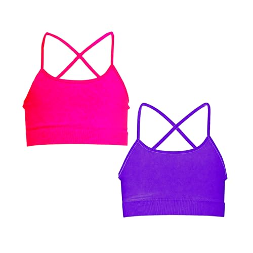 Malibu Sugar Girls Neon Color Bra Cami – Bright Athletic Dance Top Breathable Undershirt Bralette for Kids & Youth Ages 4-7 at Amazon