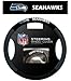 LA Auto Gear Seattle Seahawks NFL Team Logo Car Truck SUV Poly-Suede Mesh Steering Wheel Cover