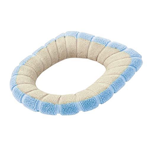 MINGLIFE Toilet Seat Cover Pads, Washable Toilet Seat Cushion Mat Winter Washable Toilet Seat (F) - Thumbnail 6