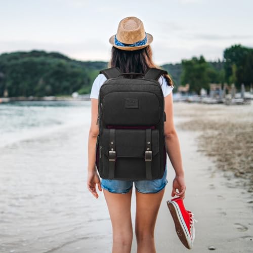TUQI Mochila para Laptop portátil,Mochila de viaje,mochila de tipo casual para hombres y mujeres,impermeable y la tela durable con bolsillos multifuncionales, para el viaje,negocios,etc.