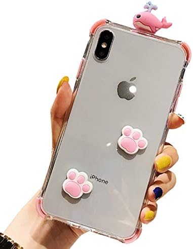 Amazon Ranzl Iphone Xs Maxケース 3dくじら柄 クリア 萌え 可愛い 猫の爪 四角保護 キャラクター スリム 立体的 軽量 ハードケース スマホカバー バックカバー ストレス解消 簡約風 耐衝撃 修理パーツ 通販