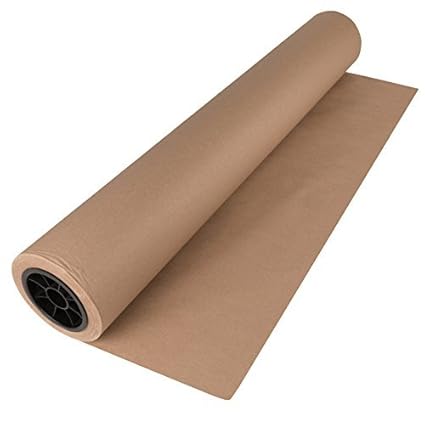 Brown Kraft Paper Roll 30 x 150 ft (1800 inches) Single Roll - Proudly Made in USA - 100% Recycled Material - Multi-Use for Crafts, Art, Gift Wrapping, Packing, Postal, Shipping, Dunnage & P
