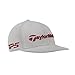 TaylorMade Men' New Era Tour 9Fifty Cap, Grey/Burgundy, NS
