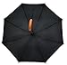 Lilac Classic Wooden Umbrella Auto Open Large Golf Umbrellas for Men Windproof Waterproof Reinforced Canopy Easy Carrying 47
