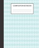 Composition Notebook: Unicorn Face Pattern College Ruled Notebook Lined School Journal