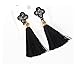 Luck Wang Ms. Fashion Bohemian Style Alloy Diamond Tassel Earrings